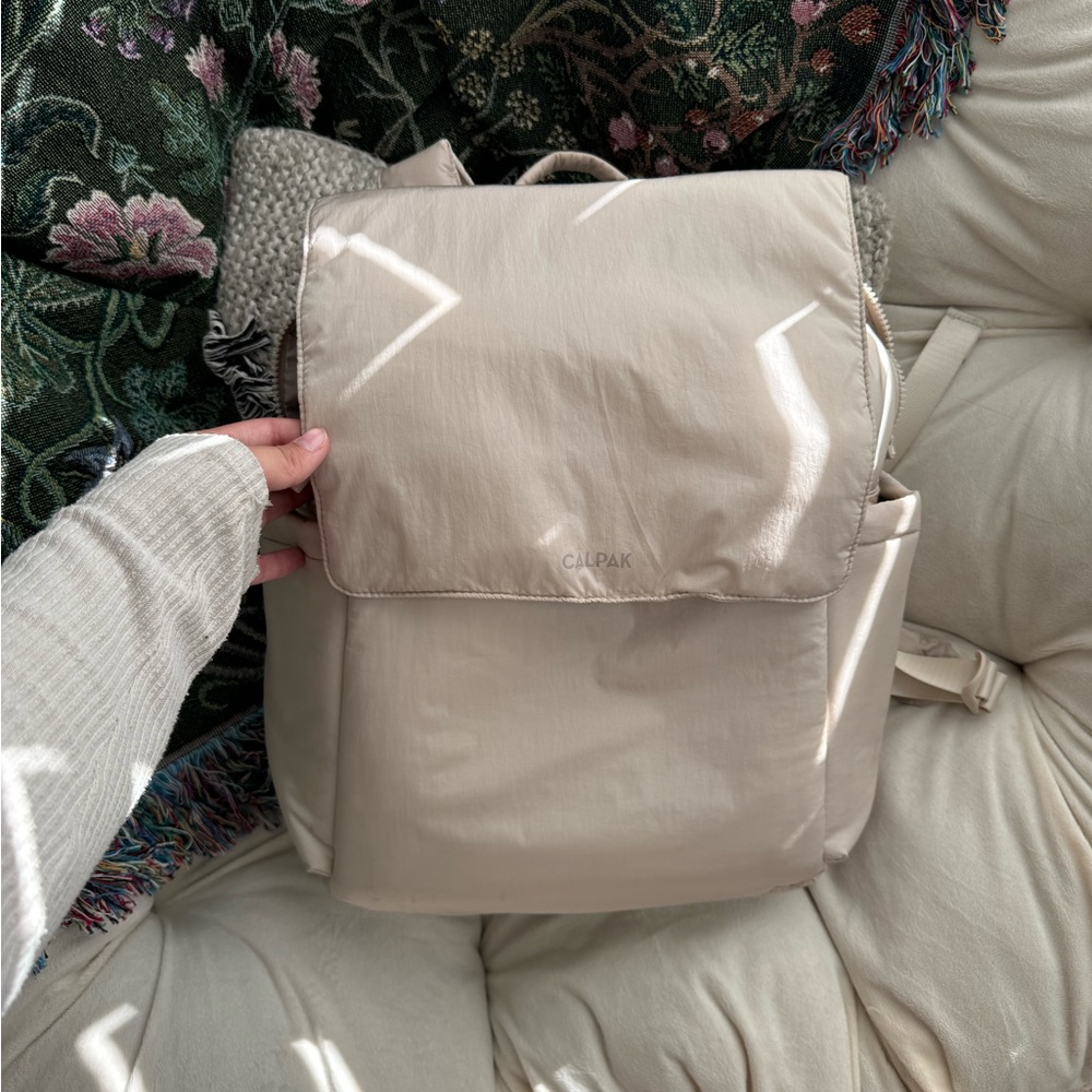 Calpak Diaper Bag Backpack - Large Size Oatmeal Color